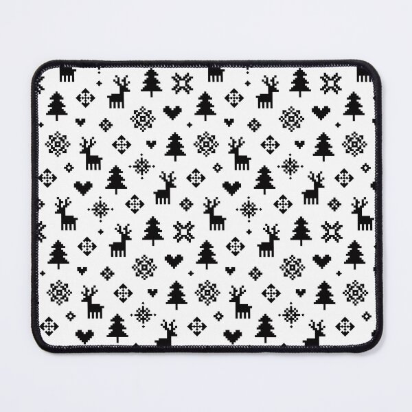Item preview, Pixel Pattern - Winter Forest - Black and White designed and sold by Daisy Beatrice.