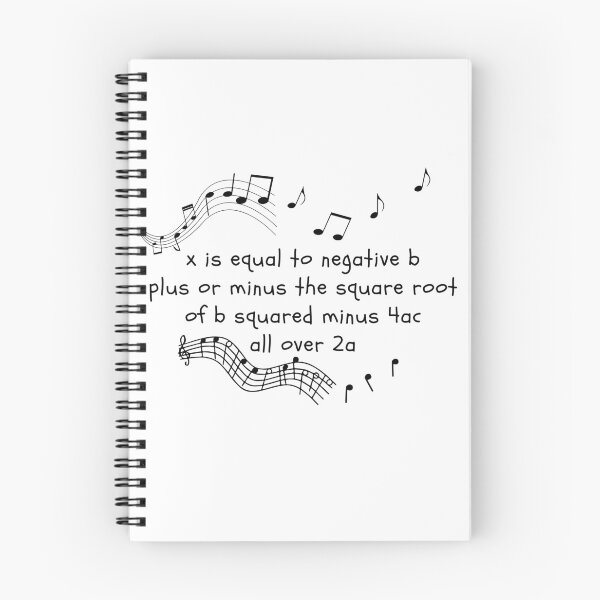 Item preview, Quadratic Formula Song - Math Equation Rhyme designed and sold by Quirkdom.