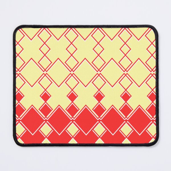 Item preview, Geometric square pattern bright Red yellow  designed and sold by TipTopTapo.