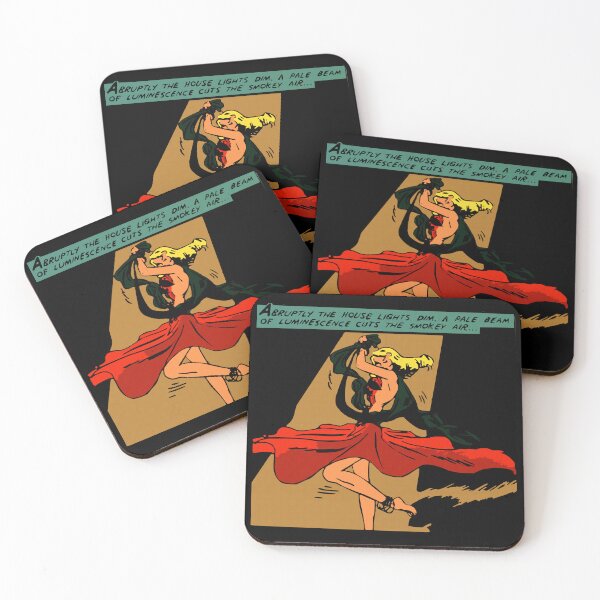 Item preview, Dancer in a pale beam of light comic strip colour print style designed and sold by Geestock.
