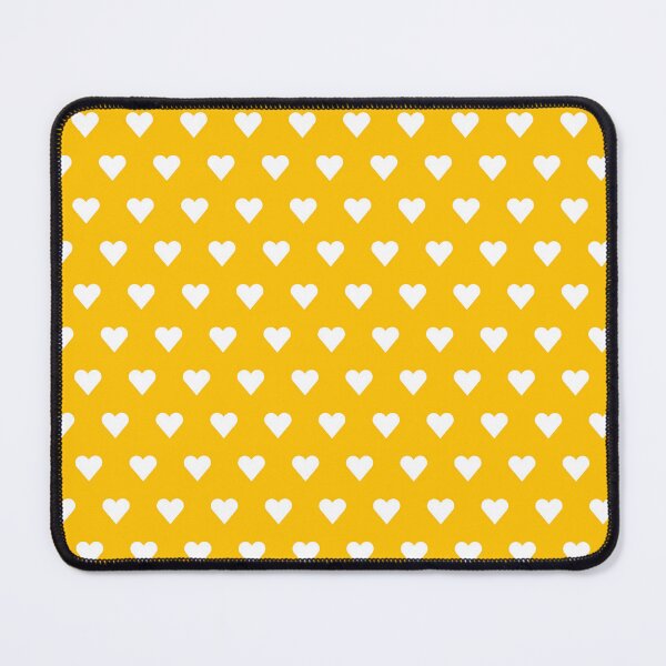 Item preview, Valentines Hearts pattern on Sunflower Yellow background designed and sold by lucybrownlane.