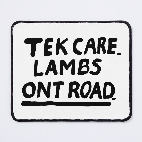 Item preview, Tek Care Lambs Ont Road -  The Lake District Sign designed and sold by Cumbria Guru.