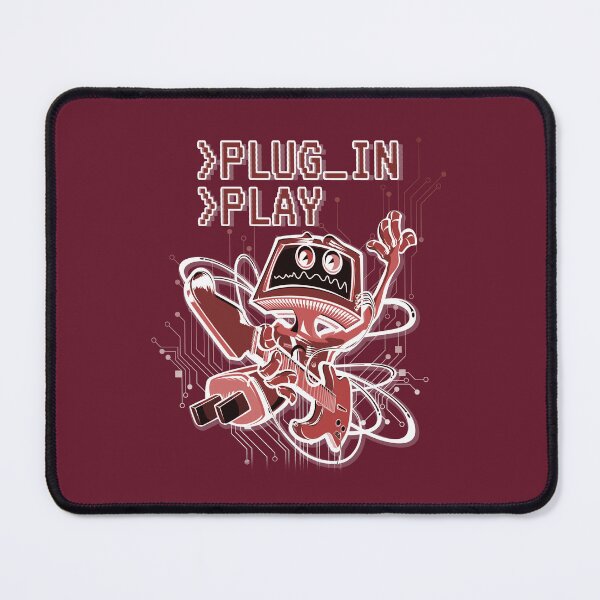 Item preview, >Plug_In >Play Rockin' Music Geek Cartoon (RED) designed and sold by CRHPOD20.