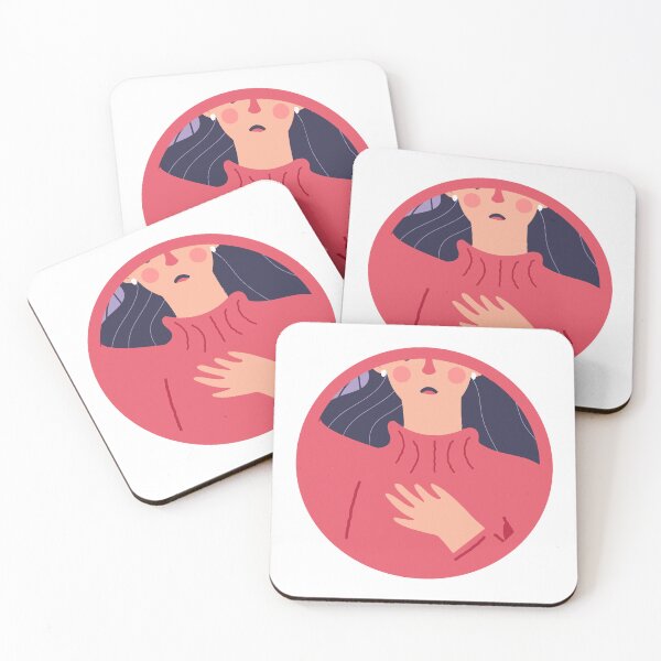 Item preview, covid-19 symptom girl character designed and sold by handriart.