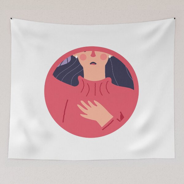 Item preview, covid-19 symptom girl character designed and sold by handriart.