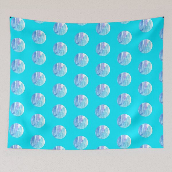 Item preview, Blue watercolor circle (pattern) designed and sold by lausn.