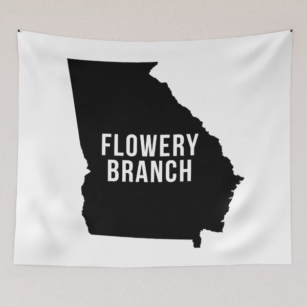Item preview, Flowery Branch, Georgia State Silhouette designed and sold by CartoCreative.