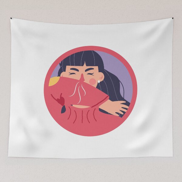 Item preview, covid-19 symptom girl cough elbow designed and sold by handriart.
