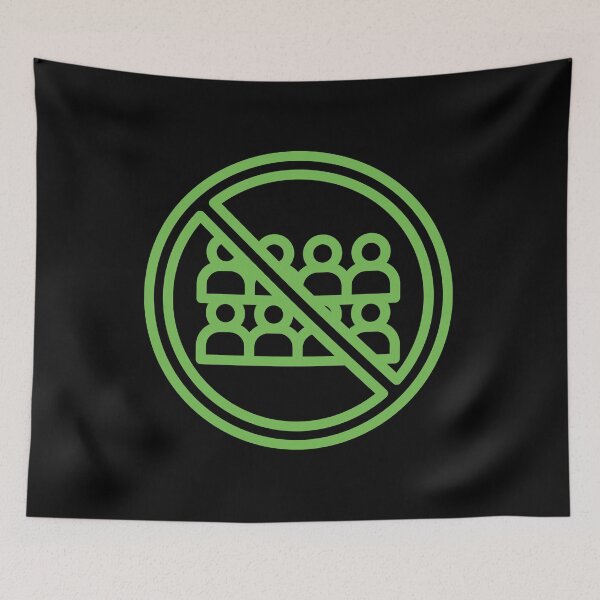 Item preview, crowd stop coronavirus designed and sold by handriart.