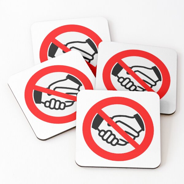 Item preview, do not shake hands sign social distancing designed and sold by handriart.