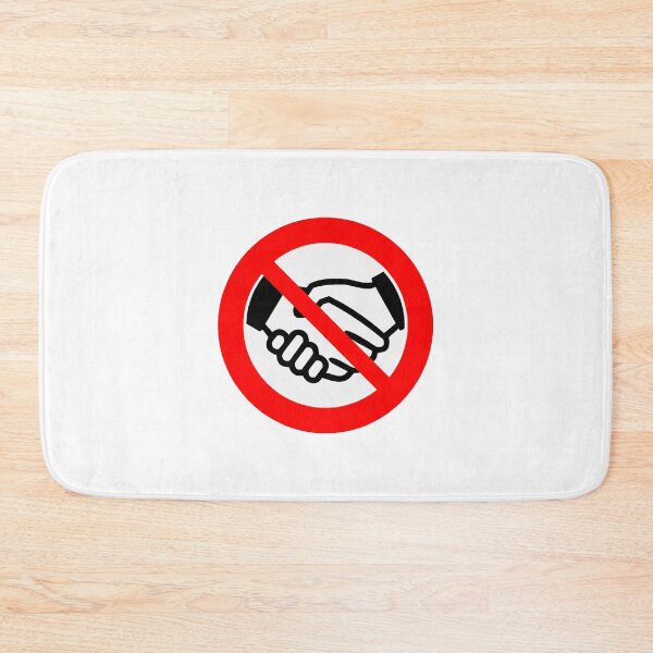 Item preview, do not shake hands sign social distancing designed and sold by handriart.