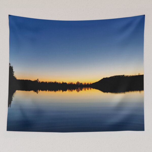 Item preview, Sunset Treeline silhouette reflection designed and sold by EzbieArt.