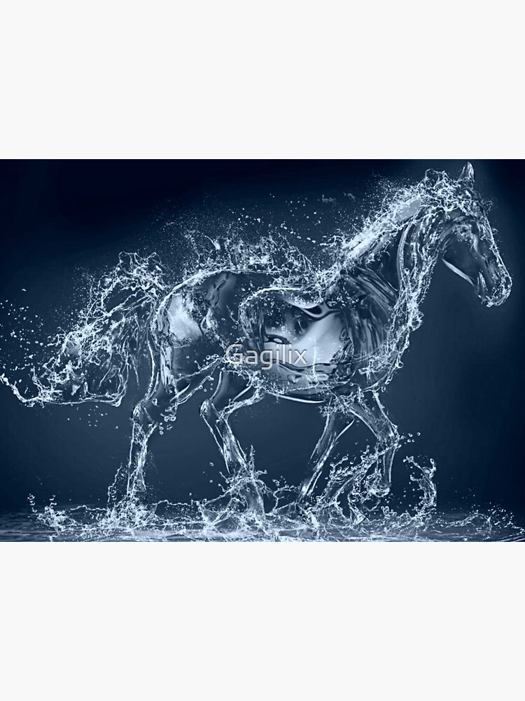 "A horse of water" Sticker by Gagilix Redbubble