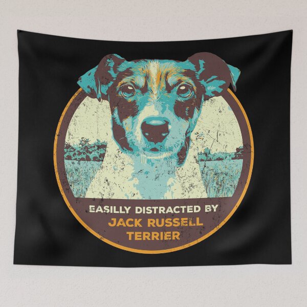 Item preview, Easilly distracted by Jack Russel Terrier dog designed and sold by Lemomo-zoo.