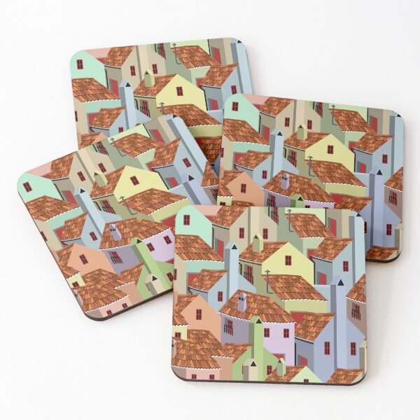 Item preview, Old city roofs  designed and sold by ReflectedCrafts.