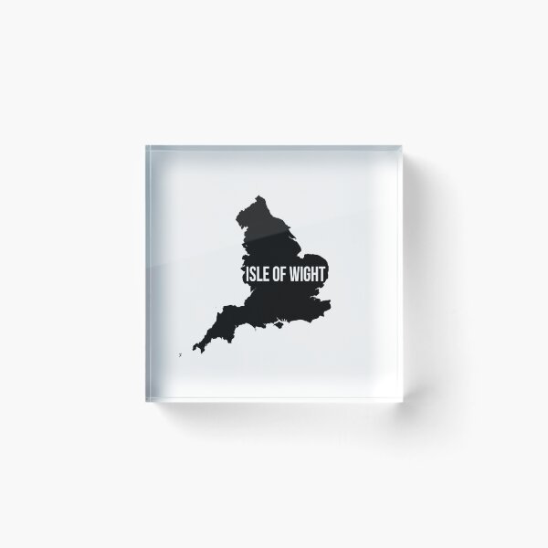 Item preview, Isle of Wight, England UK Silhouette Map designed and sold by CartoCreative.
