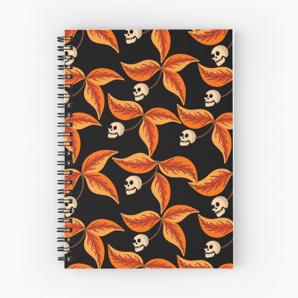 Item preview, Autumn Leaves and Skulls Pattern designed and sold by mrhighsky.