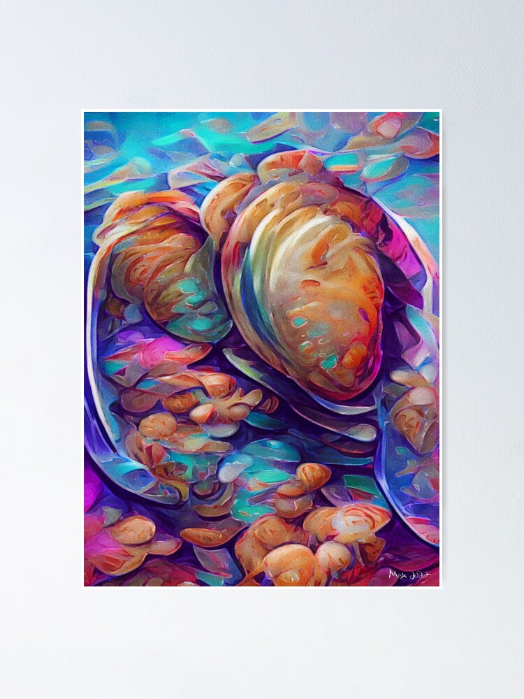 “Abalone Shells Digital Artwork” Poster for Sale by magicdoll | Redbubble