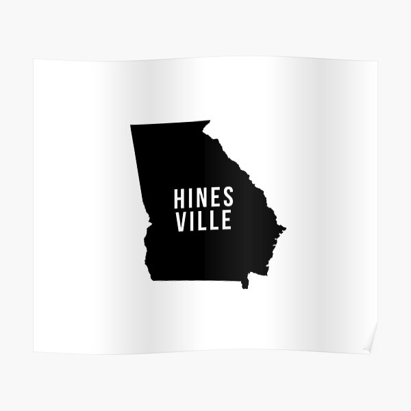 "Hinesville, State Silhouette" Poster for Sale by CartoCreative Redbubble