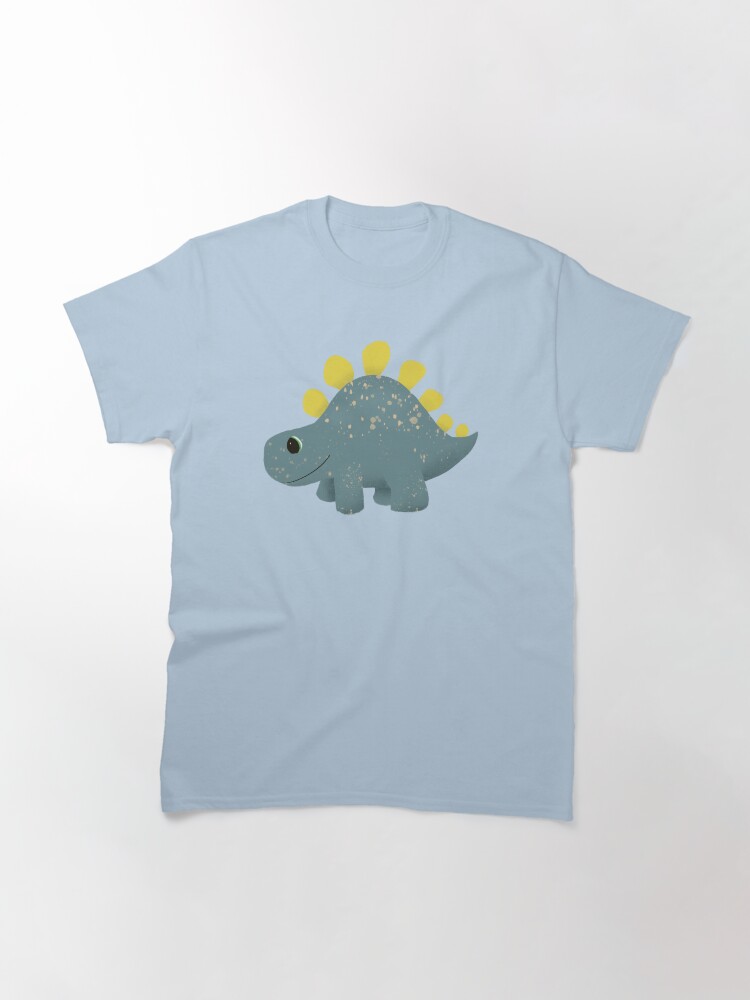 Thumbnail 3 of 7, Classic T-Shirt, Boys Cute and Modern Blue T-Rex Dinosaur Pattern Kids designed and sold by aimeegray.