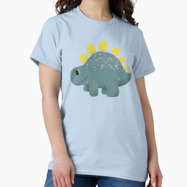 Boys Cute and Modern Blue T-Rex Dinosaur Pattern Kids Classic T-Shirt