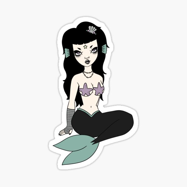 goth little mermaid tumblr