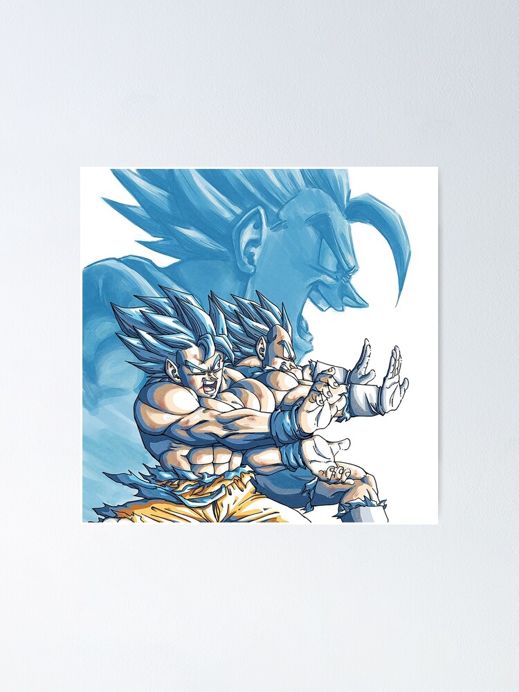 Son Goku Kamehameha (Portrait) Dragon Ball Z Premium Art Print