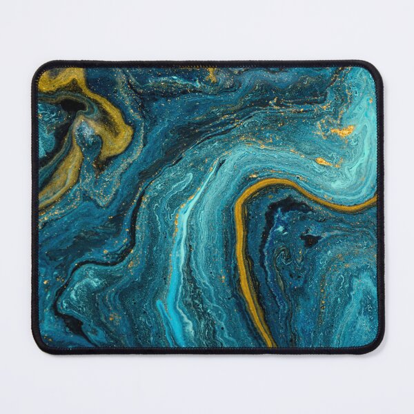Item preview, Liquid Blue Marble With Gold  designed and sold by KarolinaPaz.
