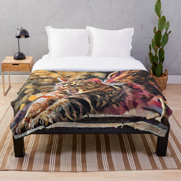 Aperçu de l'œuvre Le chat qui s'étire créée et vendue par CoolestStore.