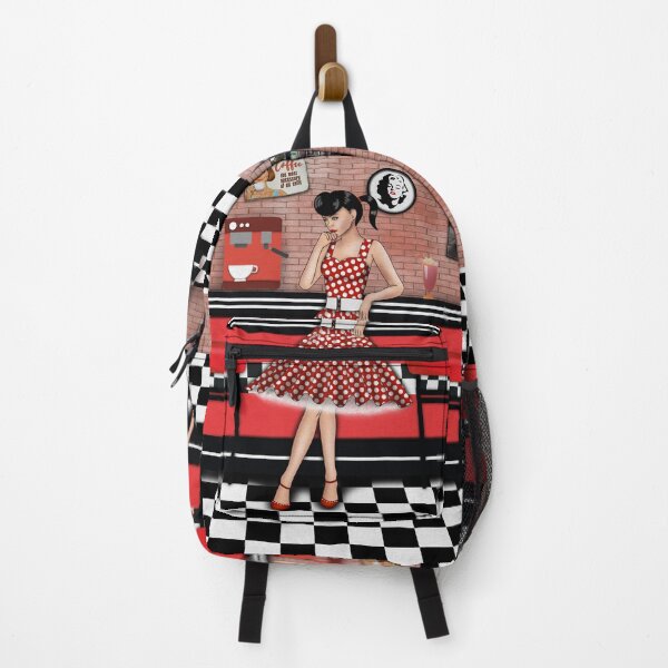 Item preview, Rockabilly girl in American Diner designed and sold by Milamara.