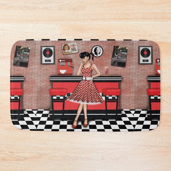 Item preview, Rockabilly girl in American Diner designed and sold by Milamara.