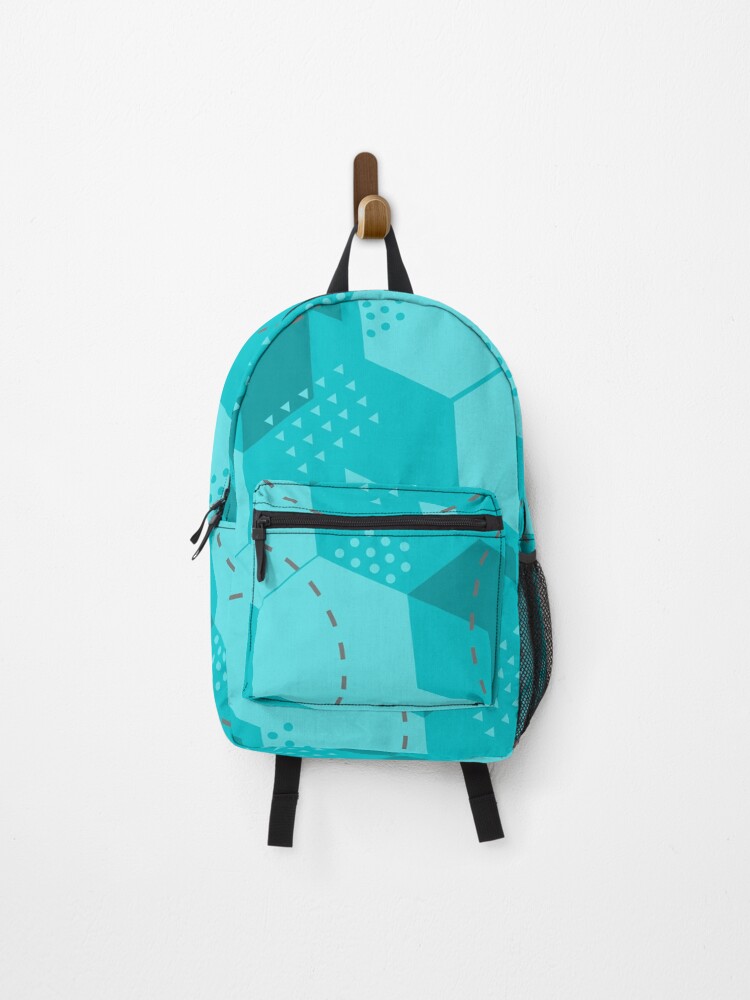 Thumbnail 1 of 3, Backpack, Flying Cubes Pattern designed and sold by oneLillyPilly.