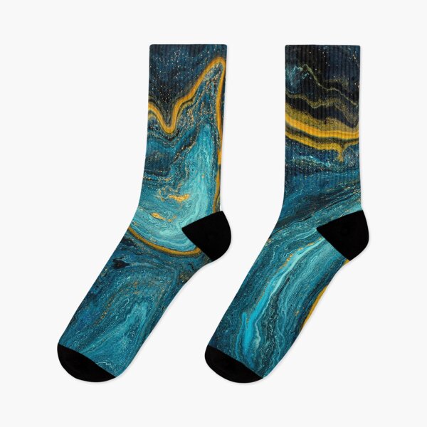 Item preview, Liquid Blue Marble With Gold  designed and sold by KarolinaPaz.