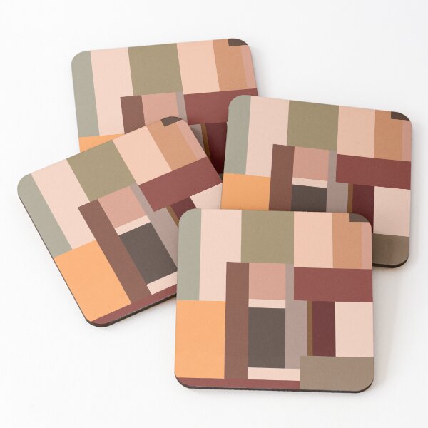 Item preview, Abstract Earthy Warm Terracotta Geometry Pattern designed and sold by trajeado14.