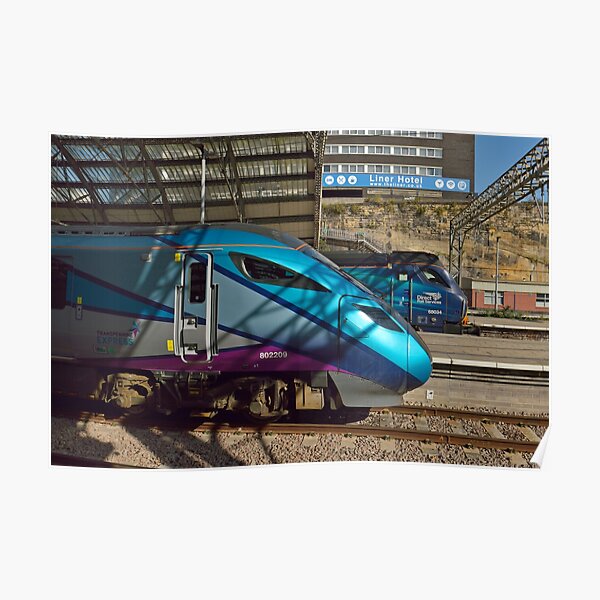 Transpennine Express class 802 & class 68 at Lime St Poster