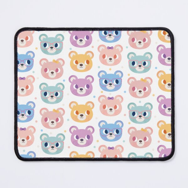 Item preview, Cute Bear Faces Pattern designed and sold by Claire Stamper.