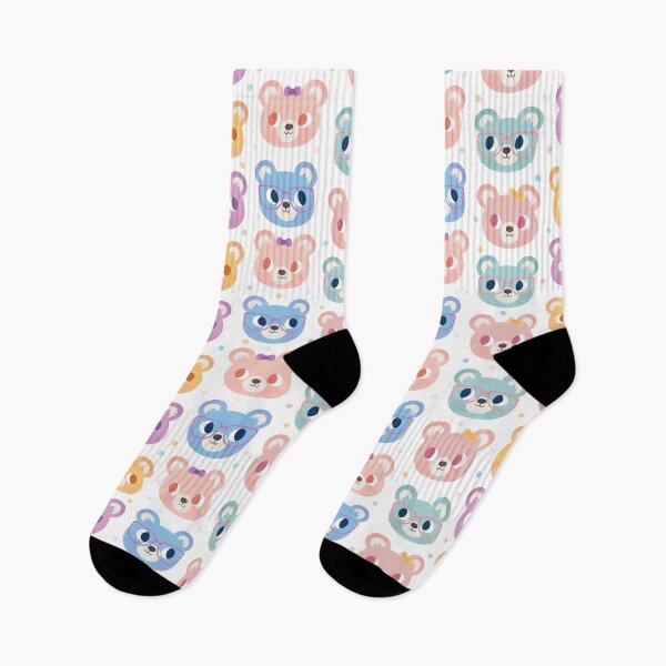 Item preview, Cute Bear Faces Pattern designed and sold by Claire Stamper.