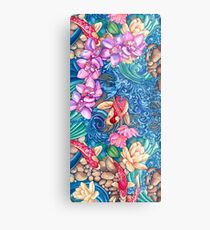 Orchid Splash Metal Print