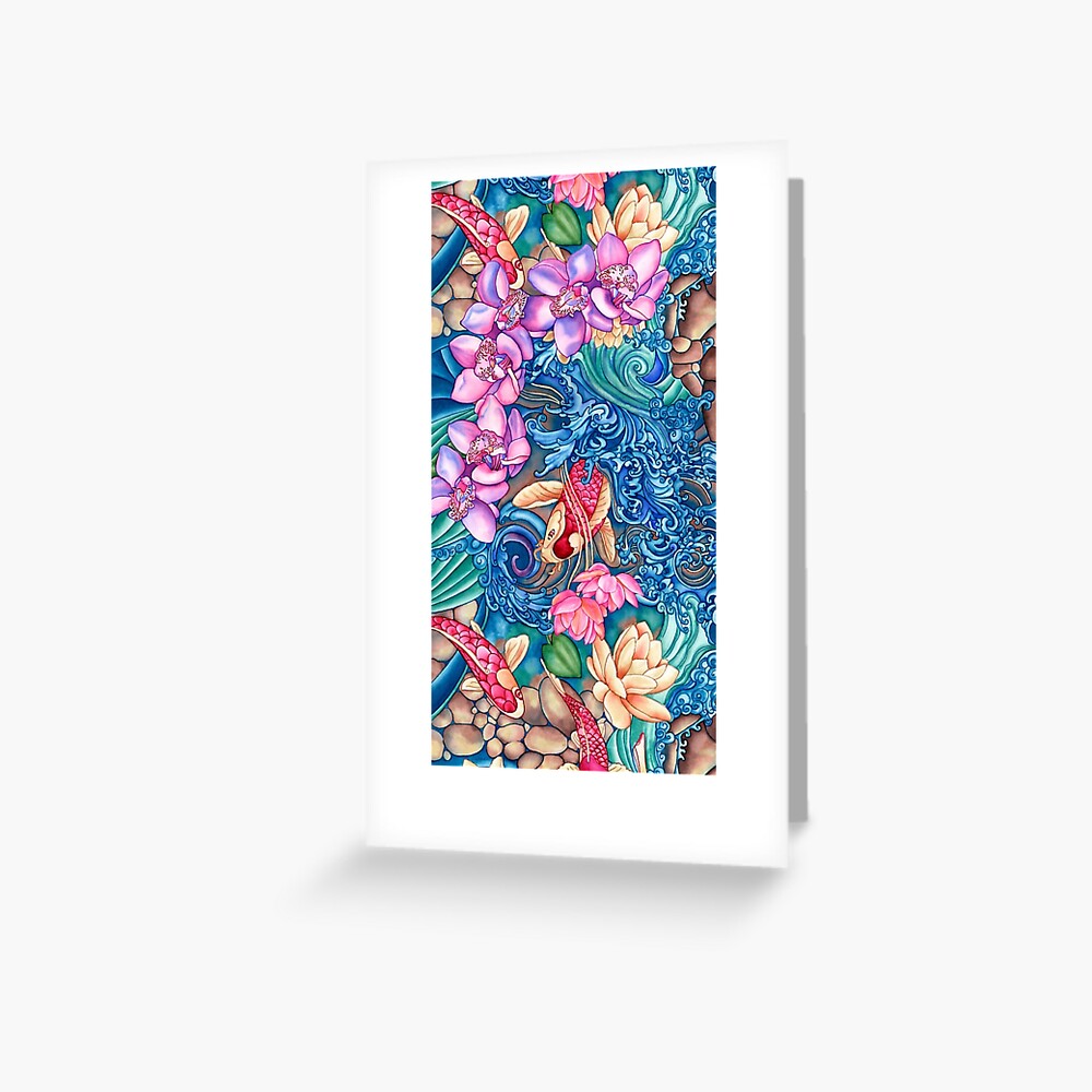 Orchid Splash Greeting Card