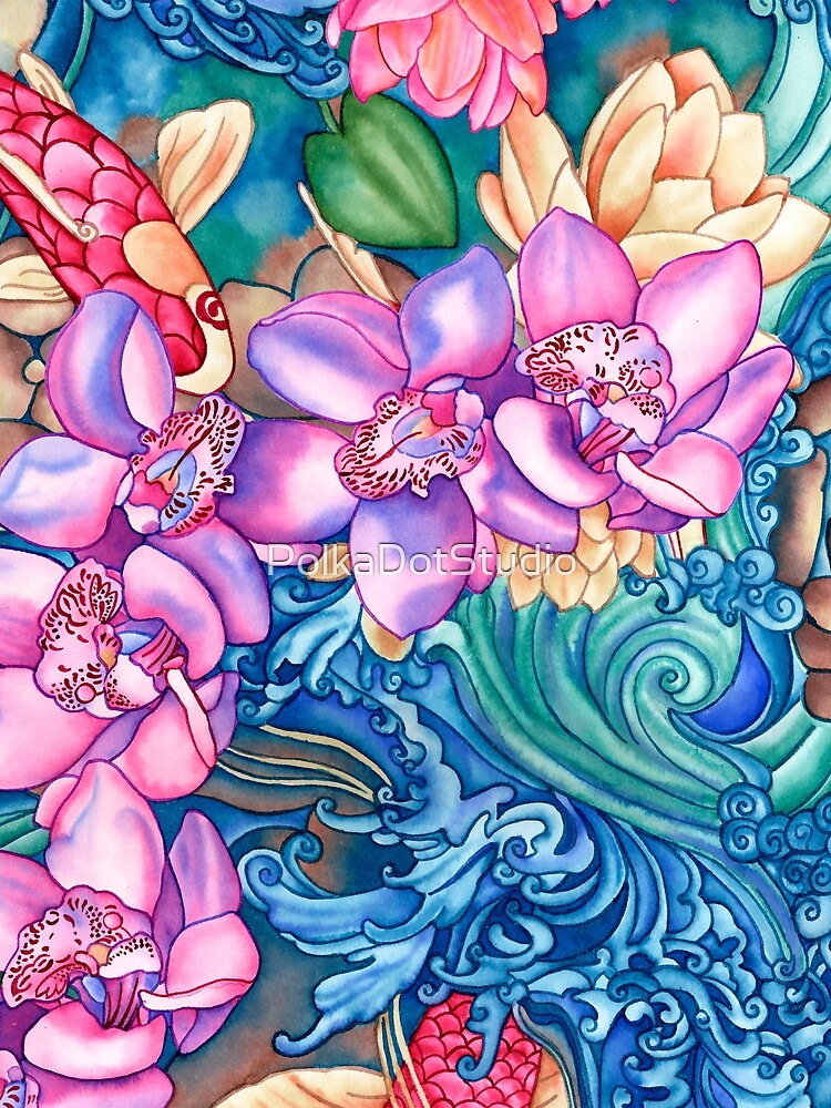 Orchid Splash by PolkaDotStudio