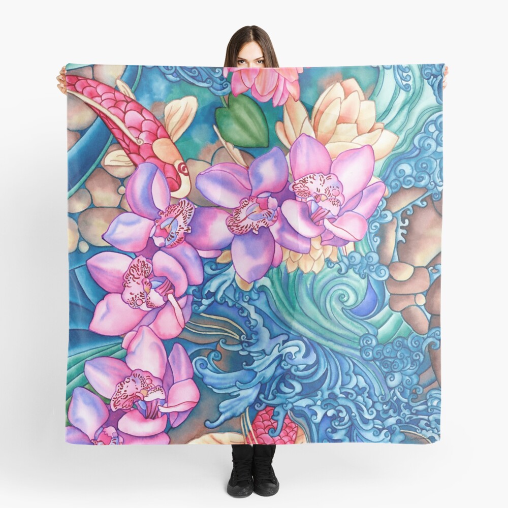 Orchid Splash Scarf