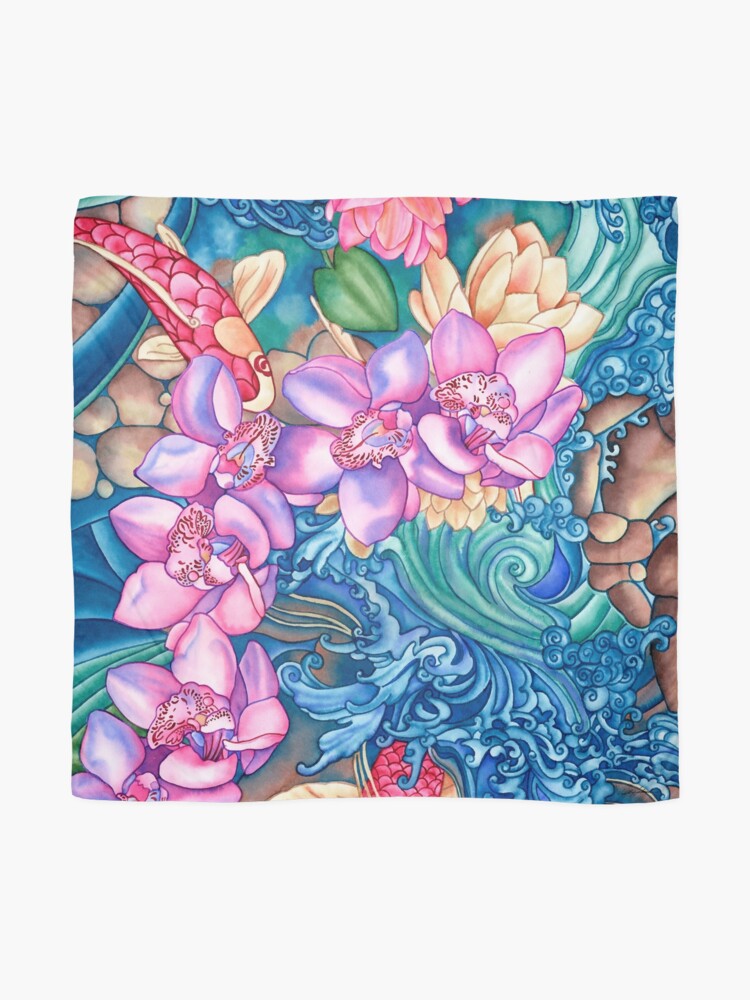 Alternate view of Orchid Splash Scarf