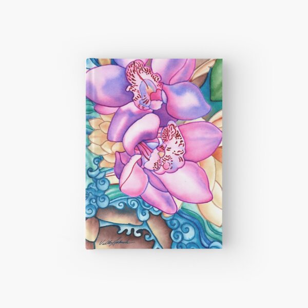 Orchid Splash Hardcover Journal