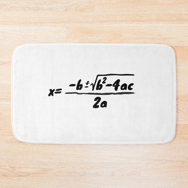 Item preview, Quadratic Formula - Math Equation, Chunky Text designed and sold by Quirkdom.