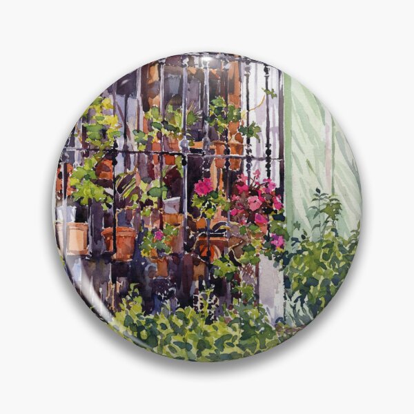 Item preview, Window with flowerpots and cat, Bentarique. designed and sold by Margaret Merry.