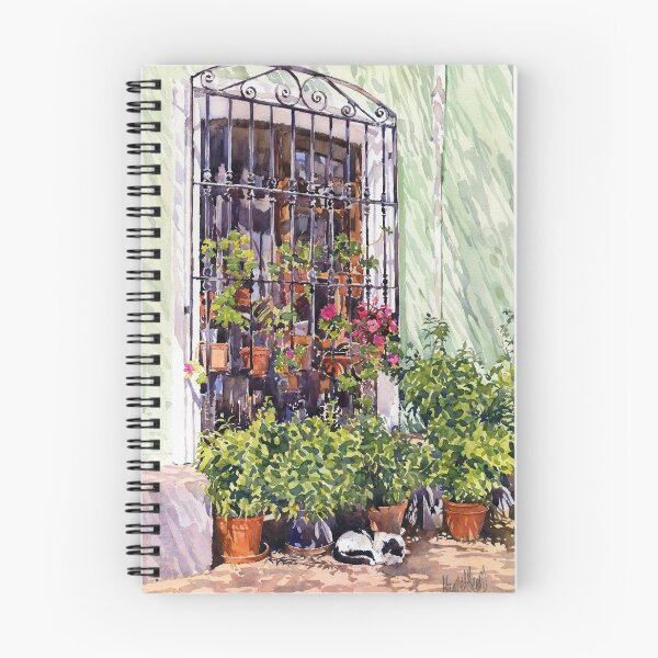 Item preview, Ventana con macetas y gato, Bentarique. designed and sold by Margaret Merry.