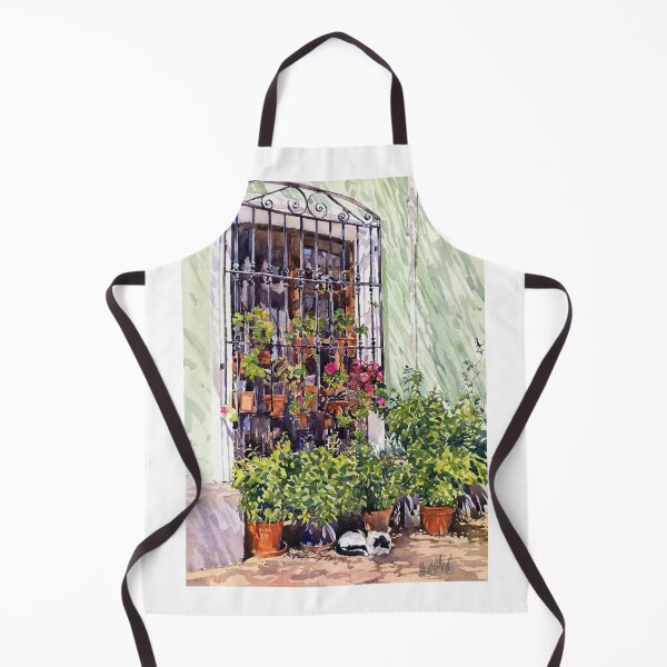 Item preview, Window with flowerpots and cat, Bentarique. designed and sold by Margaret Merry.
