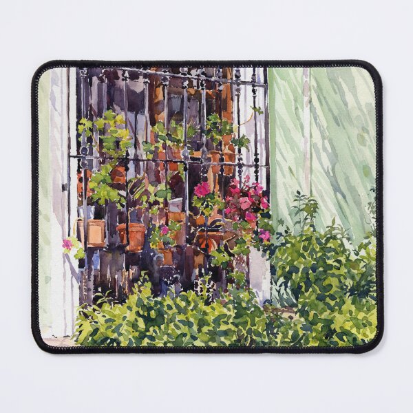 Item preview, Window with flowerpots and cat, Bentarique. designed and sold by Margaret Merry.