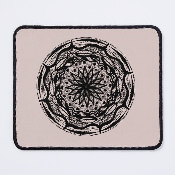 Item preview, black mandala designed and sold by Vivinedrawsells.