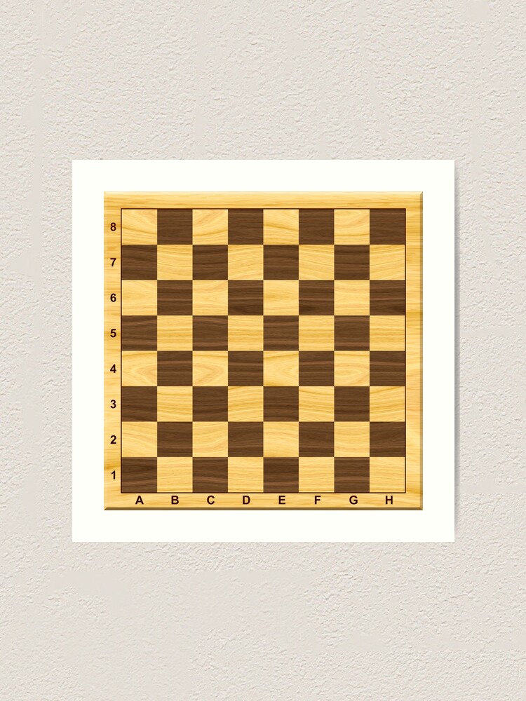 wooden-chess-board-art-print-for-sale-by-eegnat-redbubble for Free Printable Printable Chess Board Wooden Chess board.